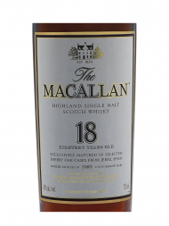 Macallan 1989 18 Year Old Sherry Oak 750ml w/box