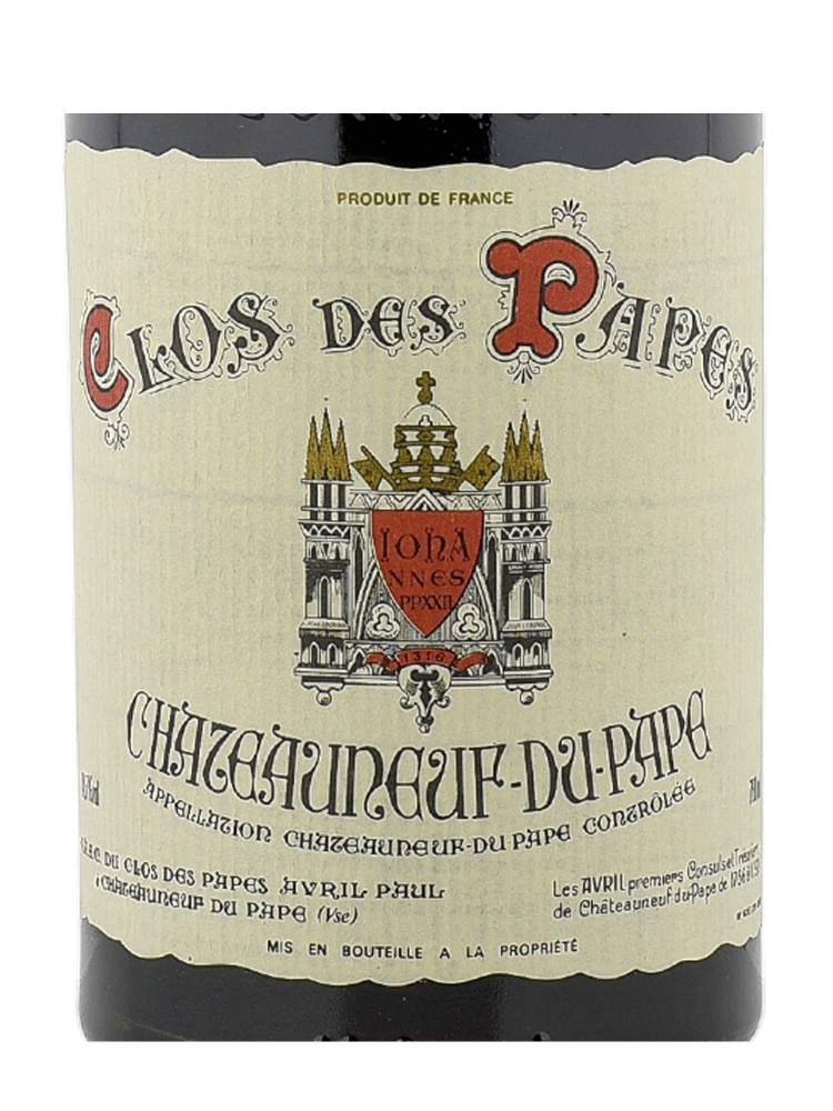 Paul Avril Clos des Papes Chateauneuf-du-Pape 1990