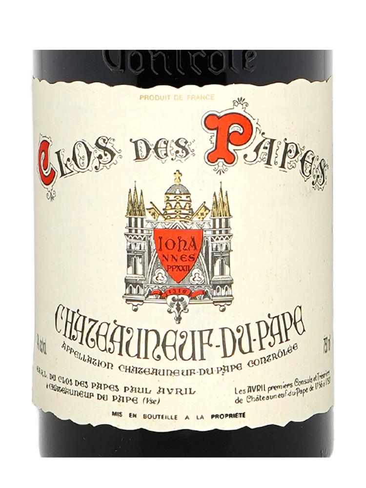 Paul Avril Clos des Papes Chateauneuf-du-Pape 1997