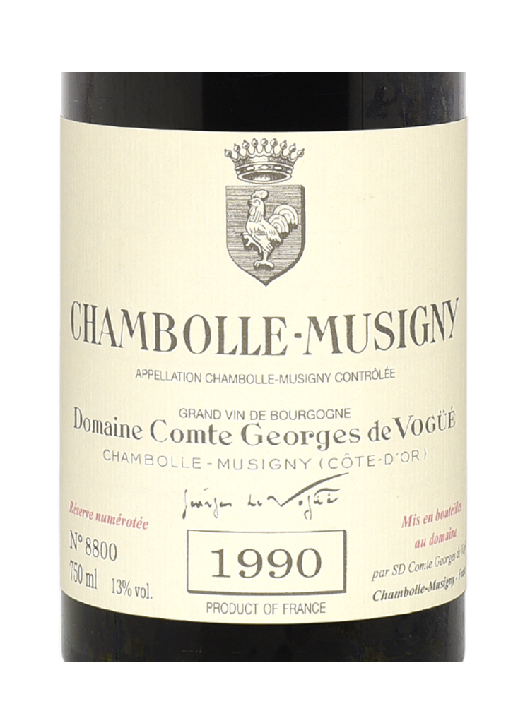 Comte Georges de Vogue Chambolle Musigny 1990 ex-do