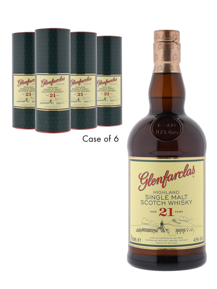 Glenfarclas  21 Year Old Single Malt Scotch Whisky 700ml - 6bots