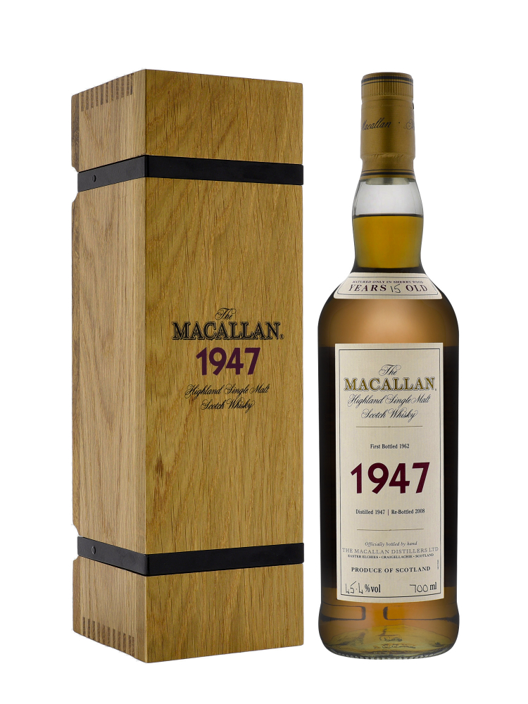 Macallan 1947 15 Year Old Fine & Rare Single Malt (Bottled 1962) 700ml