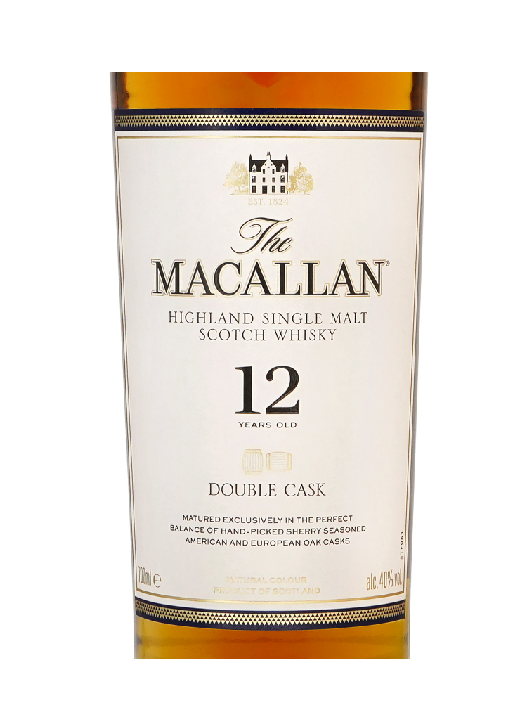 Macallan  12 Year Old Double Cask Single Malt Whisky 700ml w/box - 6bots