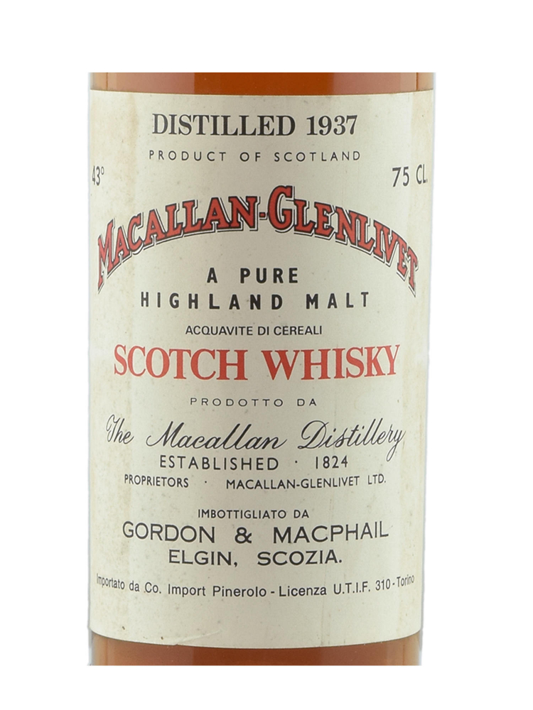 Macallan Glenlivet 1937 36 Year Old Gordon & Macphail Pure Malt 750ml no box