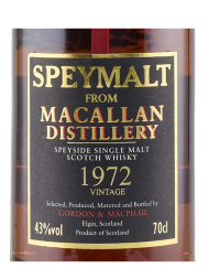 Macallan Speymalt 1972 36 Year Old Gordon & MacPhail (Bottled 2008) Single Malt 700ml no box