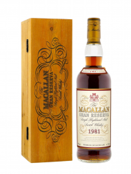 Macallan 1981 18 Year Old Gran Reserva (Bottled 1999) Single Malt 700ml w/wooden box
