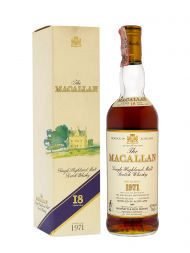 Macallan 1971 18 Year Old Sherry Oak (Bottled 1989) Single Malt 750ml w/box (Low Level)