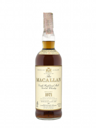 Macallan 1971 18 Year Old Sherry Oak (Bottled 1989) Single Malt 750ml no box (Low Level)