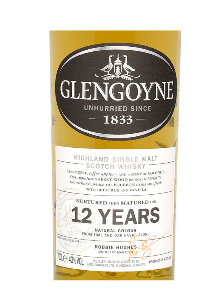Glengoyne 12 Year Old Single Malt Whisky 700ml w/box
