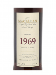Macallan 1969 32 Year Old Fine & Rare Cask 9369  (Bottled 2002) Single Malt 700ml w/box