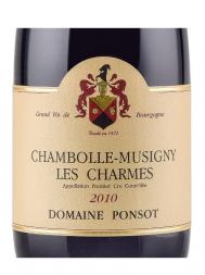 Ponsot Chambolle Musigny les Charmes 1er Cru 2010