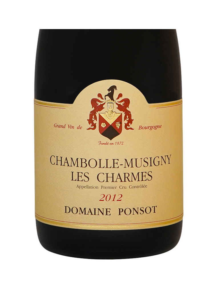 Ponsot Chambolle Musigny les Charmes 1er Cru 2012
