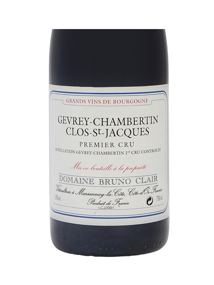 Bruno Clair Gevrey Chambertin Clos St Jacques 1er Cru 2001