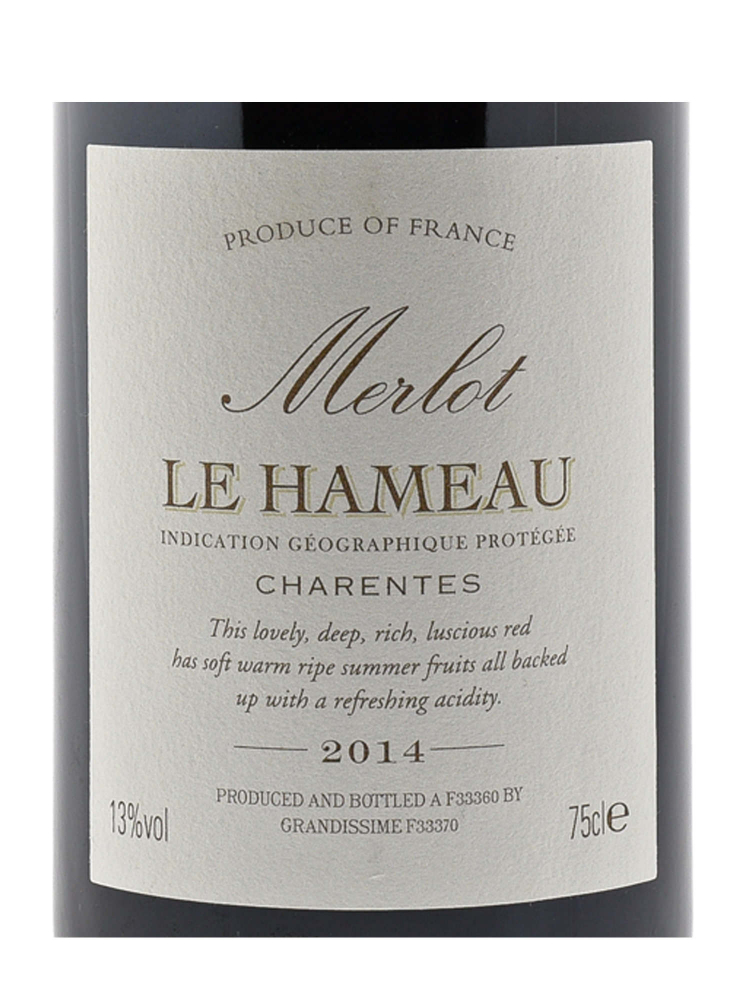 Le Hameau Merlot 2014 - 6bots