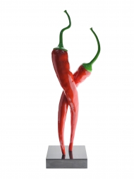 Sculpture Resin Chilli Red