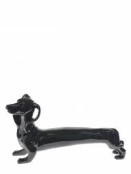 Sculpture Resin Dog Dachshund Black