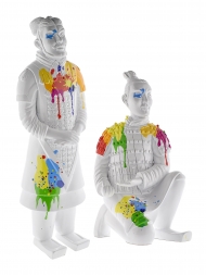 Sculpture Resin Terracotta Army Set of 2