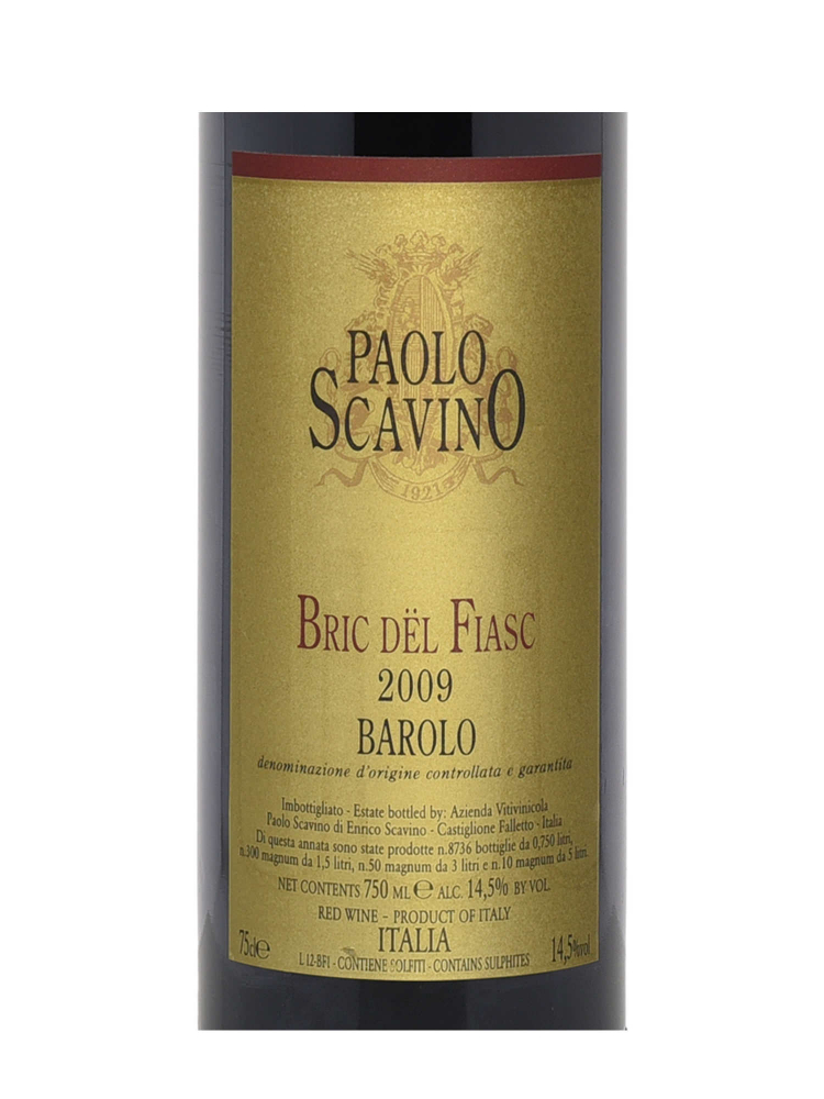 Paolo Scavino Barolo Bric del Fiasc 2009