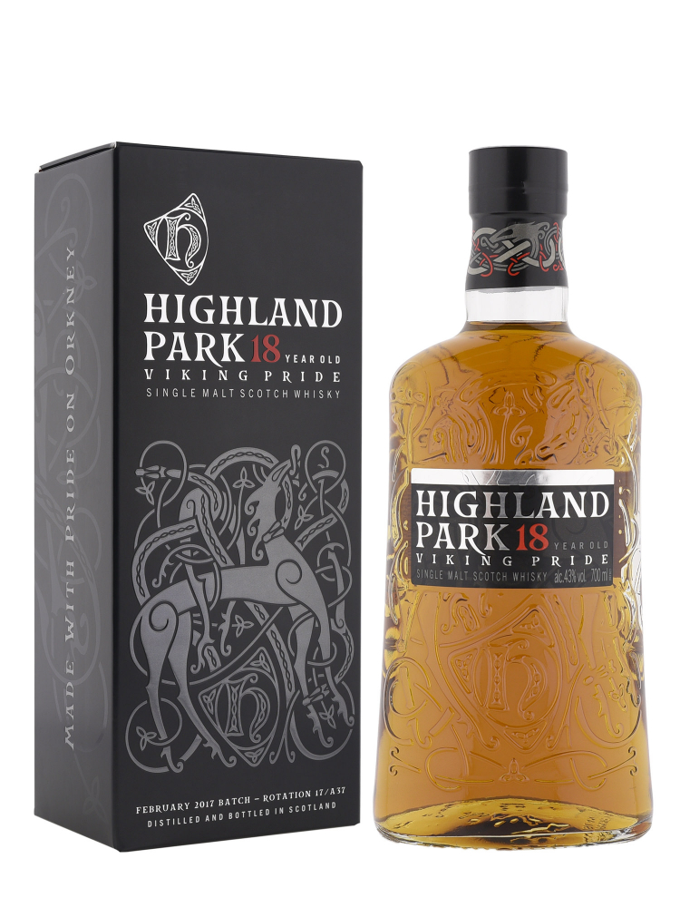 Highland Park  18 Year Old Viking Pride Single Malt Whisky 700ml w/box
