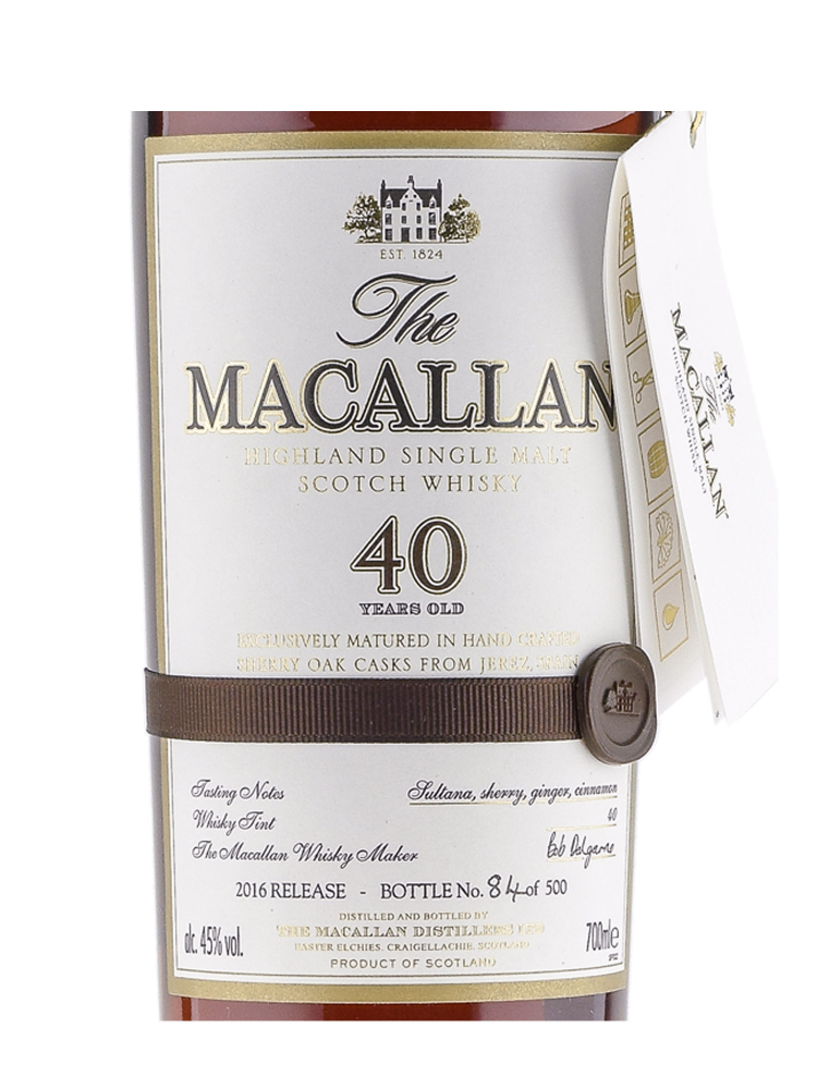 Macallan  40 Year Old Sherry Oak Release 2016 Single Malt 700ml