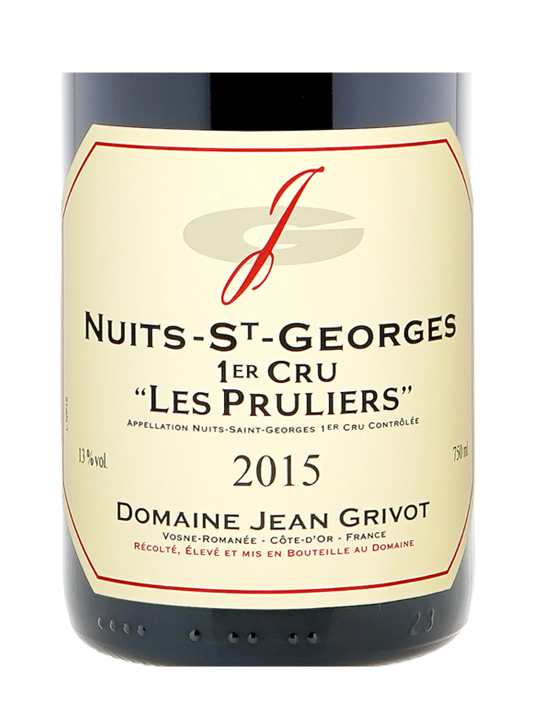 Domaine Jean Grivot Nuits Saint Georges Les Pruliers 1er Cru 2015