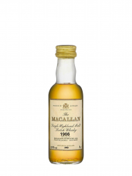 麦卡伦 1966 年 18 年雪莉桶陈酿单一麦芽威士忌（1985年装瓶） 50ml (无盒装)