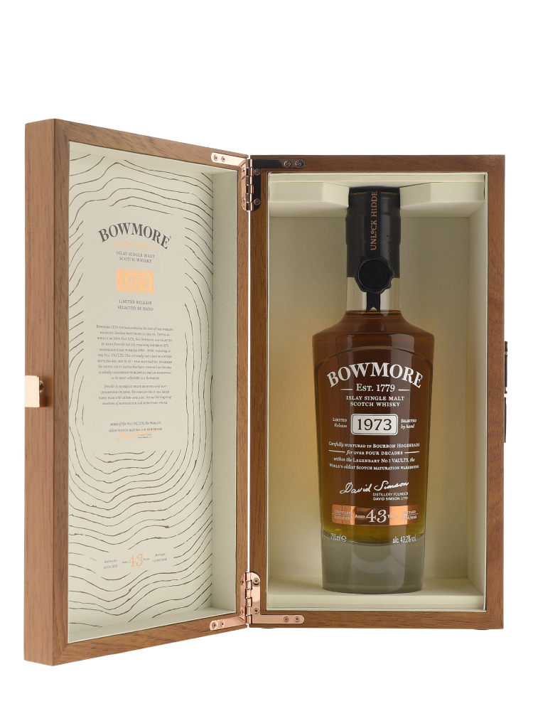 Bowmore 1973 43 Year Old (bottled 2016) Single Malt Scotch Whisky 700ml w/box