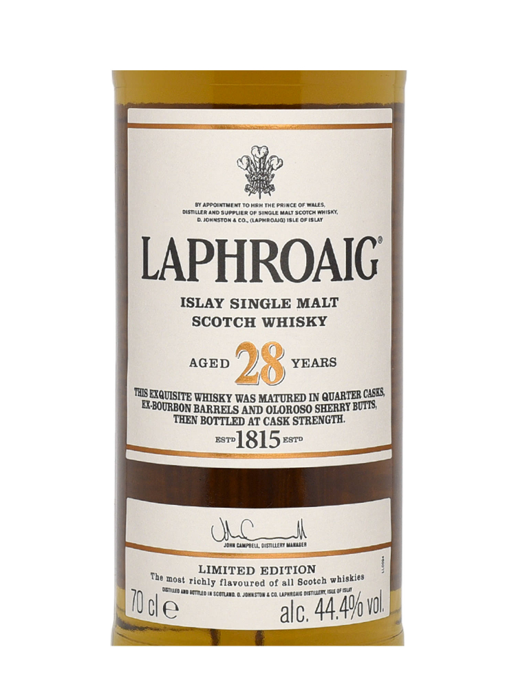 Laphroaig  28 Year Old Single Malt Whisky (Edition 2018) 700ml w/box