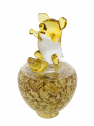 Tai Hwa Sculpture Chinese Crystal Gold Foil