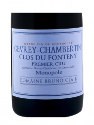 Bruno Clair Gevrey Chambertin Clos du Fonteny 1er Cru 2015