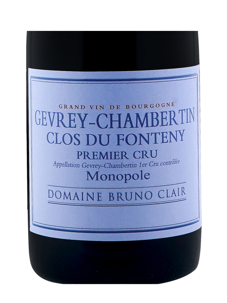 Bruno Clair Gevrey Chambertin Clos du Fonteny 1er Cru 2015