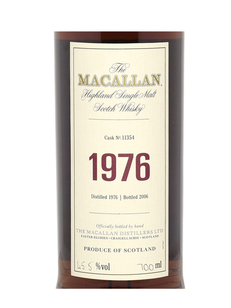 Macallan 1976 29 Year Old Fine & Rare Cask 11354 (Bottled 2006) Single Malt 700ml w/box