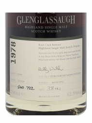 Glenglassaugh 1978 38 Year Old Cask 2343 Px Sherry Puncheon (bottled 2016) Single Malt 700ml