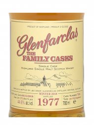Glenfarclas Family Cask 1977 41 Year Old Cask 7281 W18 4th Fill Hogshead Single Malt 700ml