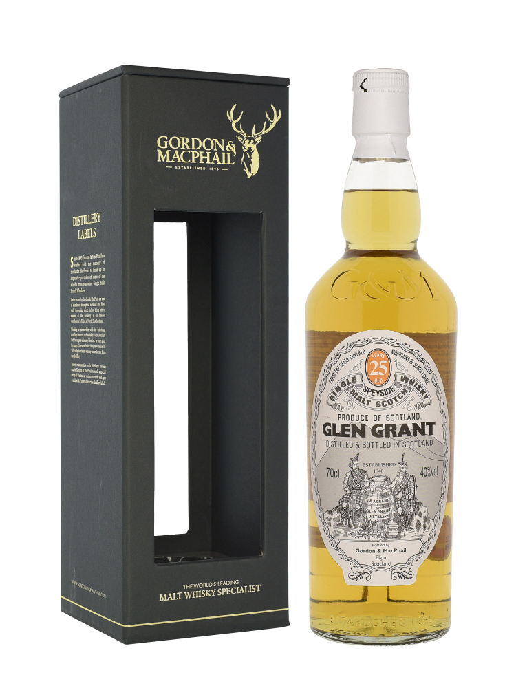 Glen Grant  25 Year Old Gordon & MacPhail Single Malt Whisky 700ml w/box