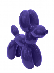 Sculpture Resin Dog Balloon M10849 Purple