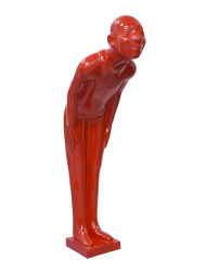 Sculpture Resin Welcome Man Red Giant