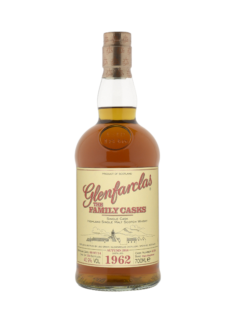 Glenfarclas Family Cask 1962 52 Year Old Cask 4126 A14 Plain Hogshead bottled 2014 Single Malt 700ml
