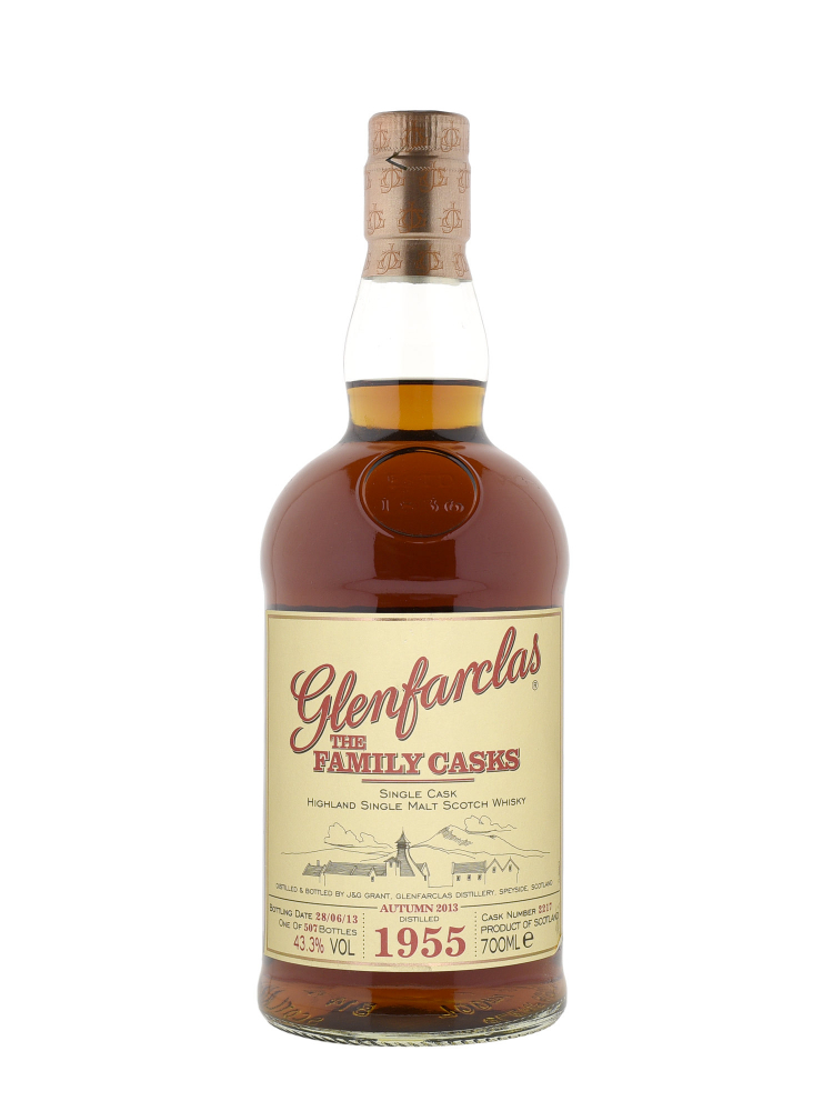 Glenfarclas Family Cask 1955 58 Year Old Cask 2217 A13 Sherry Butt bottled 2013 Single Malt 700ml
