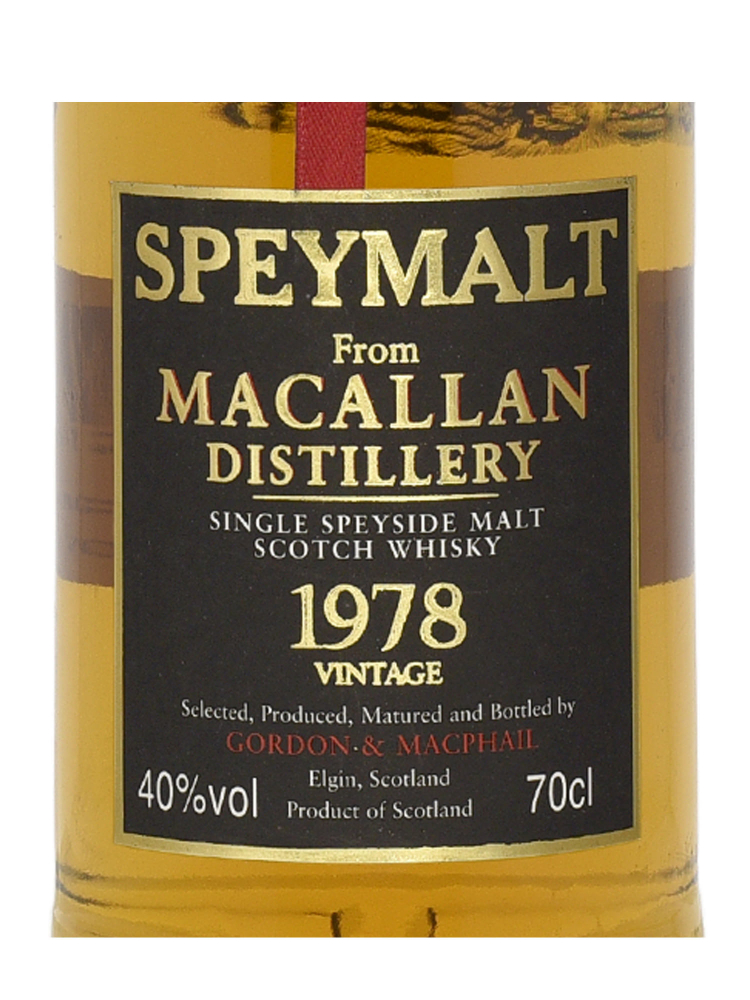 Macallan Speymalt 1978 20 Year Old Gordon & MacPhail (Bottled 1998) Single Malt 700ml w/box