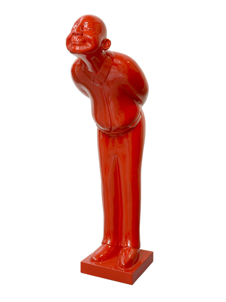 Sculpture Resin Welcome Man Red Big
