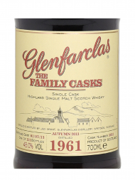 Glenfarclas Family Cask 1961 52 Year Old Cask 3051 A13 Single Malt w/box 700ml