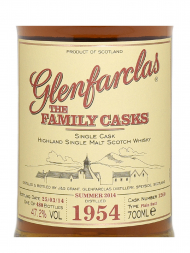 Glenfarclas Family Cask 1954 60 Year Old Cask 1260 S14 Plain Butt Single Malt w/box 700ml