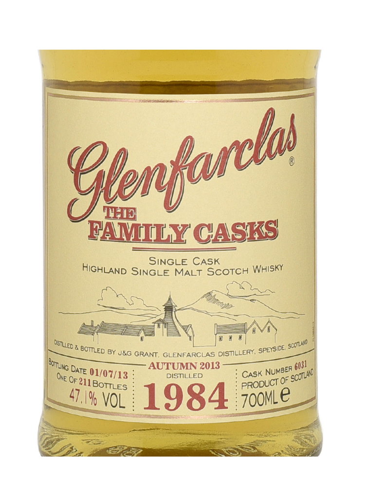 Glenfarclas Family Cask 1984 29 Year Old Cask 6031 A13 Single Malt w/box 700ml