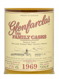 Glenfarclas Family Cask 1969 45 Year Old Cask 2454 S14 Refill Butt Single Malt w/box 700ml