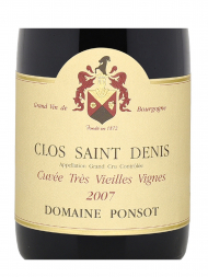 Ponsot Clos St Denis Tres Vieilles Vignes Grand Cru 2007