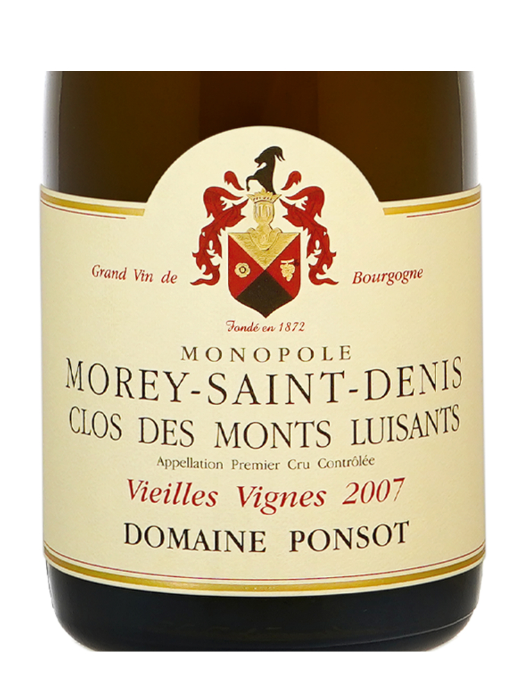 Ponsot Morey Saint Denis Blanc Monts Luisants Vieilles Vignes 1er Cru 2007