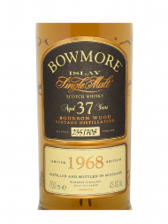 Bowmore 1968 37 Year Old Bourbon Wood Single Malt Scotch Whisky 700ml w/box