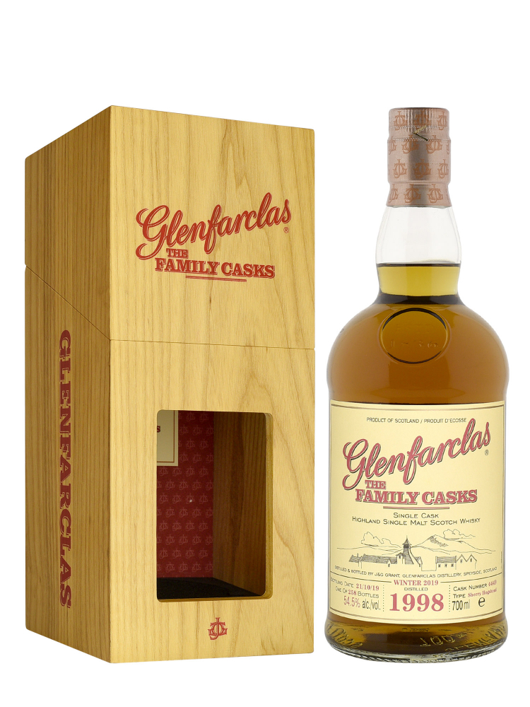 Glenfarclas Family Cask 1998 21 Year Old Cask 4449 Sherry Hogshead W19 Single Malt Whisky 700ml