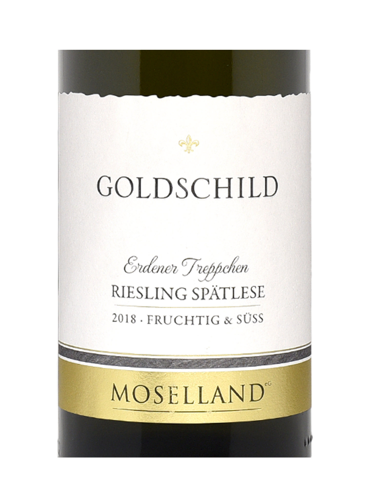 Moselland Goldschild Erdener Treppchen Riesling Spatlese 2018 - 6bots